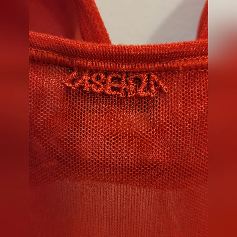 La Senza Vintage long red sheer maxi underwire nightgown - size Xs - Picture 3 of 5